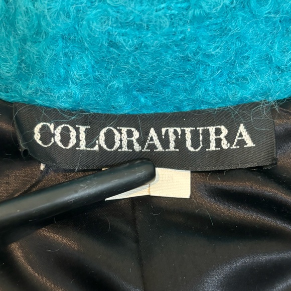 Coloratura Vintage Mystical Whimsical Wool Trench Coat Small Medium - Picture 8 of 10